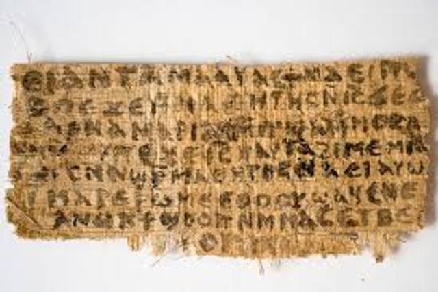 600 B.C. – Egyptian begin useing papyrus scrolls