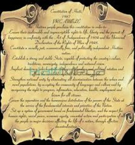 Creation of the Haitian Constitution