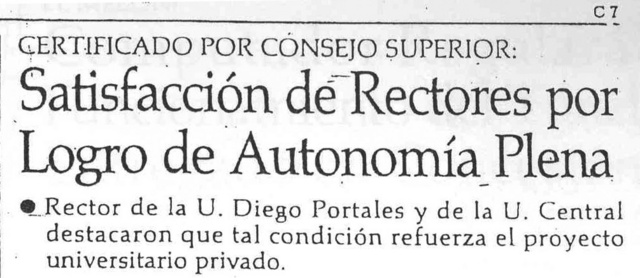 La universidad recibe la Autonomia Plena