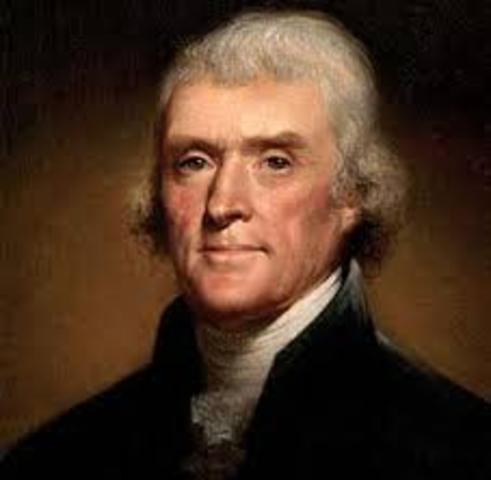 Thomas Jefferson becomes president
