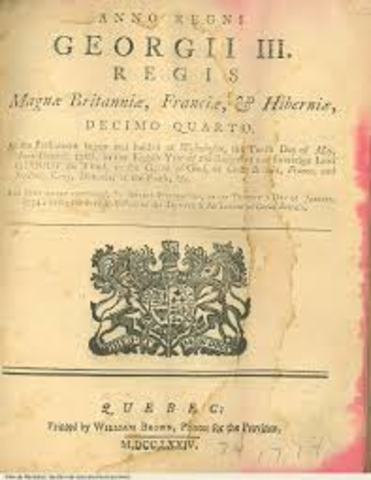 The Quebec Act Cont.