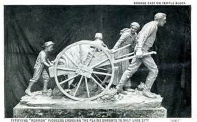 First Mormon Pineers traveled to Salt lake-Relgion