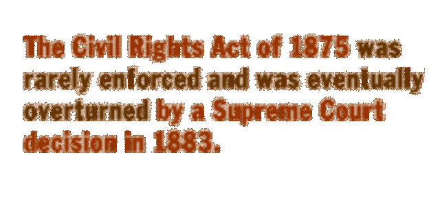 Civil Rights Act of 1875 Overturned