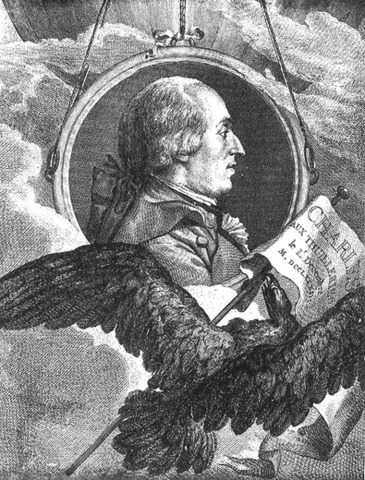 First hydrogen-filled balloon flight.