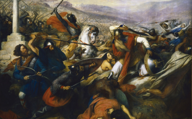 Defeat at Battle of Tours