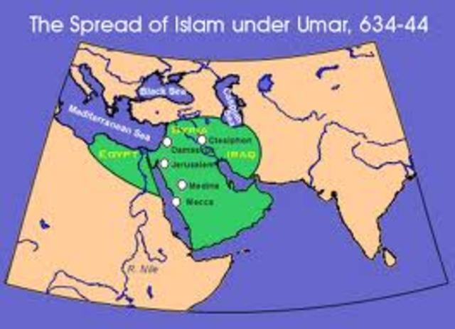 634-644: Spread of Islam under Umar