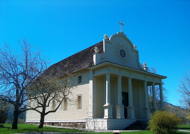 Cataldo Mission constructed-architecture