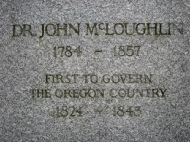 Cheif Factor John McLoughlin is put in Charge of the Coulumbia District - Government