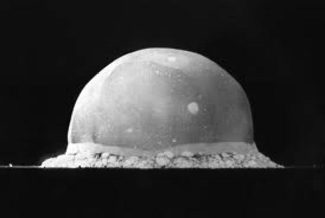 First successful test of atomic bomb