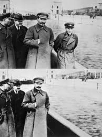 Stalin begins military purges and The Great Terror