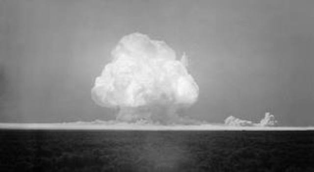 First successful test of atomic bomb