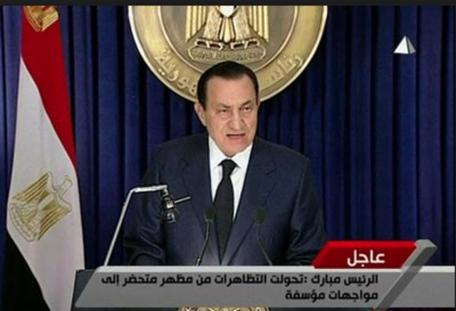 Hosni Mubarak Vows To Stepping Down