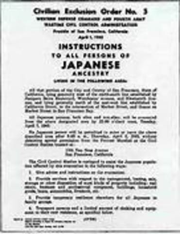 FDR signs Executive Order 9066, beginig Japanese internment