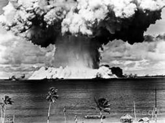 First successful test of atomic bomb