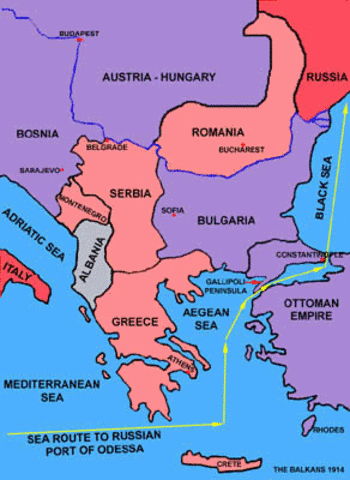 Serbia was determined to creat a large, independent Slavic state in the Balkans