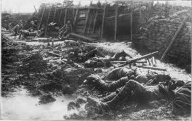 Second Battle of Ypres begins. -first time Germans use poison gas.
