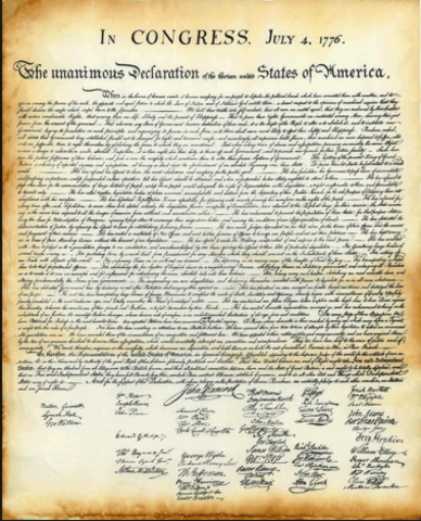 Declaration of Independence Signed