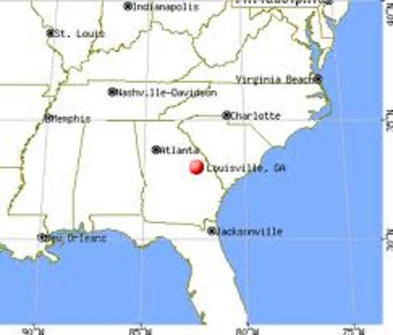 Moved to Louisville, GA