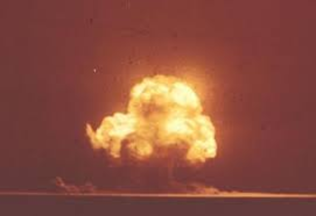 First successful test of atomic bomb-