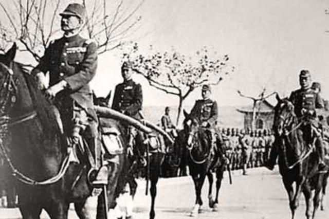 Japan invades China