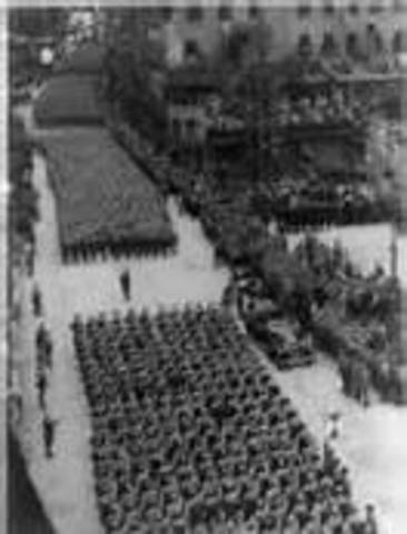 Hitler defies the Treaty of Versailles