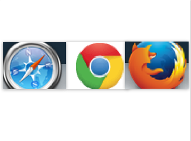 Internet for research - FireFox, Safari, &GoogleChrome