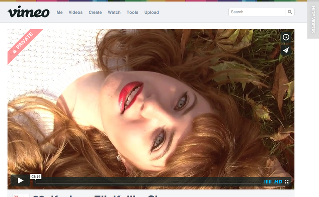 VIMEO - Posting finished video