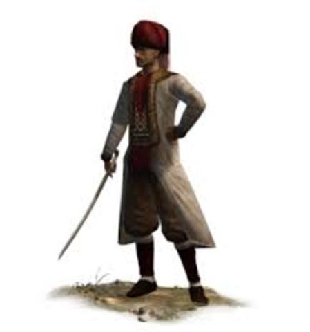 Sultan Murad I establishes the Janissaries in the 1300s