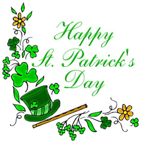 Saint Patrics Day is when you celebrate the Irish!