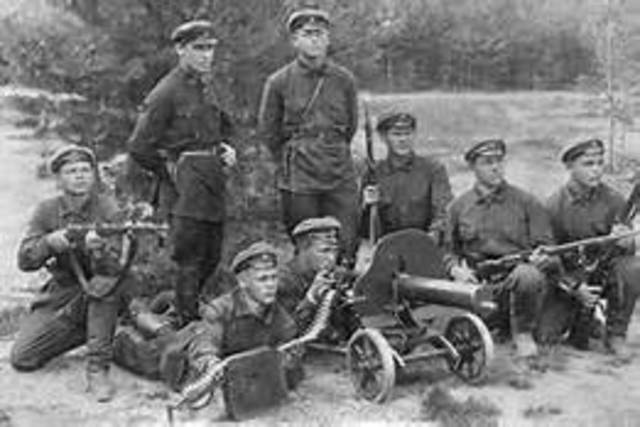 Russia's Red Army attacked Poland from the east