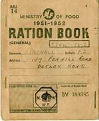 food rationing began in the UK (butter, bacon and sugar)