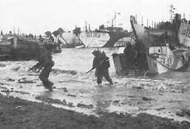 D-Day. Allied forces landed in Normandy.