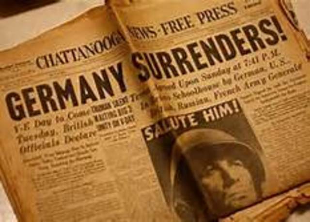 Germany surrendered unconditionally