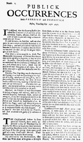 Publick Occurences Publication