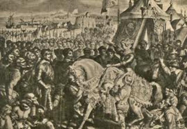 Queen Elizabeth's famous speech at Tillbury, Essex.