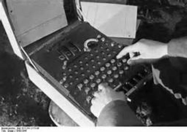 Enigma machine used in Britain