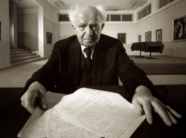 "דוד בן גוריון נבחר להיות בין עורכי הכיתון "האחדות