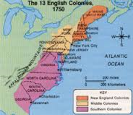 Colonial Regions of America