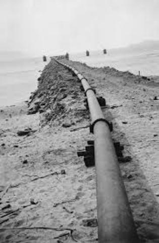 Primer oleoducto y muelle petrolero en Venezuela