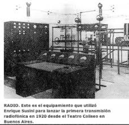 en argentina primeras transmiciones de entretenimiento