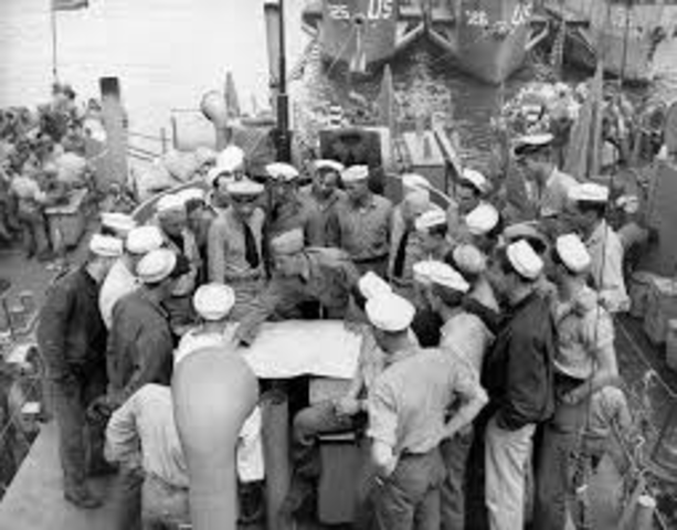 American troops began landing in France