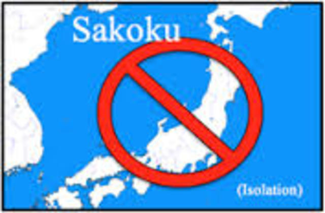 Japan introduced closed door policy regarding trade