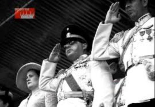 Perez Jimenez ejecuta fraude electoral y se proclama precidente