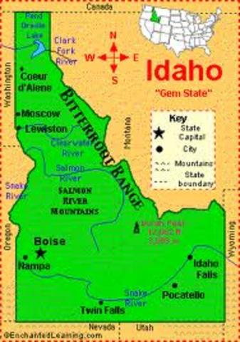 Moved to Idaho