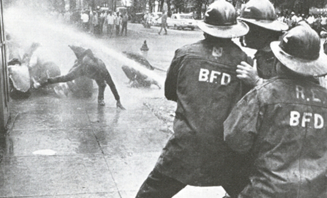 “Bull” Connor uses fire hoses on black demonstrators