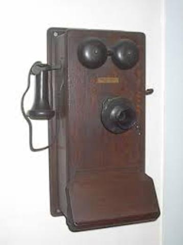 Alexander Gram Bell invents telephone.