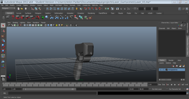 Finishing up my laser gun