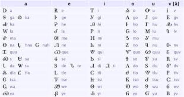Sequoyah Writes the Cherokee Language