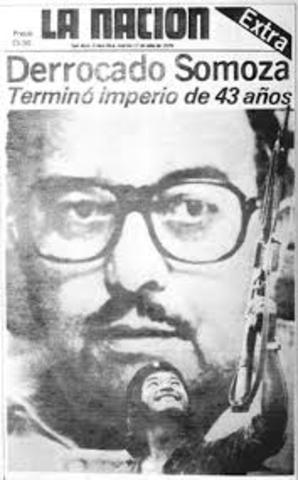 Derrocado Somoza en Nicaragua