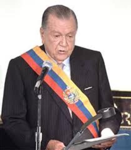 Caldera es electo presidente de Venezuela